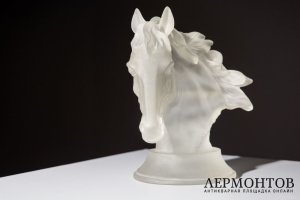 Статуэтка Лошадь. Франция, Baccarat, 20 век. Стекло.