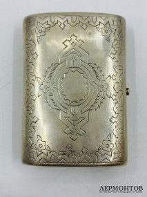 Кошелёк «Souvenir». Серебро 84 пробы, И. П. Прокофьев, Россия, 1879 год