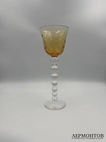 Бокал «Bubbles», медовый. Хрусталь, Saint-Louis, Франция, 1992 год