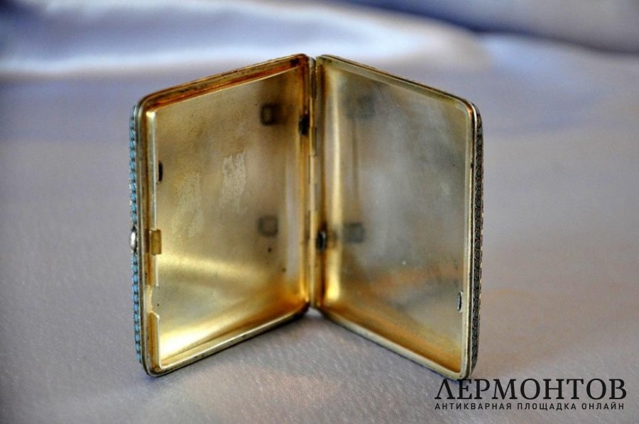 Портсигар. Густав Клингерт. Серебро 84. Российская империя