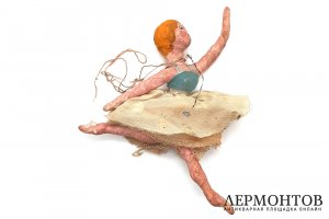 Елочная ватная игрушка Балерина. Россия, 1-я половина ХХ века