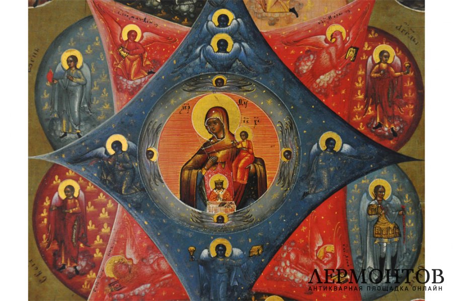 Икона Богоматери Неопалимая Купина. Россия, середина-вторая половина XIX века.