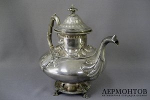 Чайник. Серебро 950 пробы. Франция, XIX век.