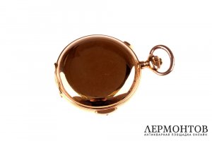 Карманные часы с хронографом и репетиром Volta. Золото 750. Швейцария