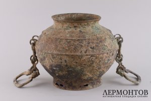 Сосуд типа Ю. Китай, 16 - 18 вв. Бронза, литье, ковка. Экспертиза.