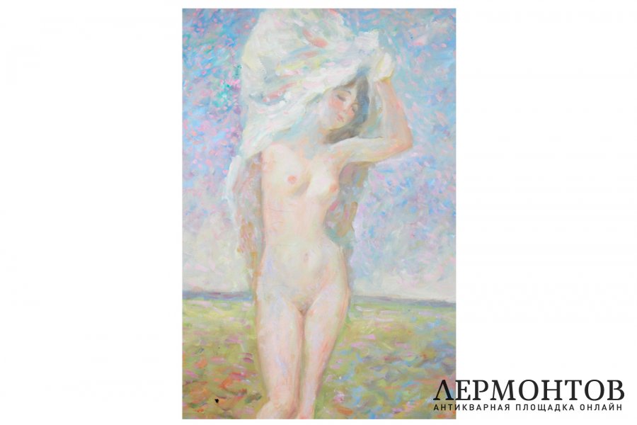 Картина. Купальщица, 1994 г. О.П. Федоров. Холст, масло.