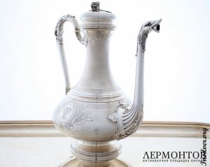Кофейник Cardeilhac. Серебро 950. Франция
