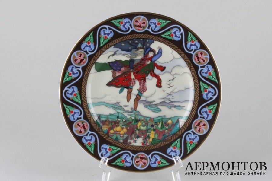 Набор декоративных тарелок Русские сказки. Германия, Villeroy and Boch, худ. Зворыкин