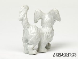 Статуэтка «Скотчтерьер». Фарфор, Schaubach-Kunst, Германия, 1953–1962 годы