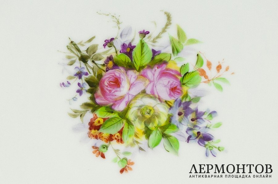 Россия, Императорский фарфоровый завод, 1840-1850 гг. Фарфор, деколь.