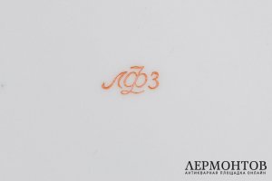 6 тарелок, Кремлевский сервиз. Фарфор. СССР, ЛФЗ, 1960-70е гг.