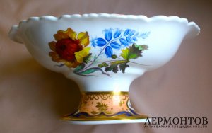 Фарфоровая сервировочная ваза. Англия, Ridgway, 1820е гг