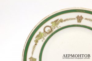 Тарелка Ресторан Яр. Россия, Кузнецов, начало 20 века. Фарфор, деколь.