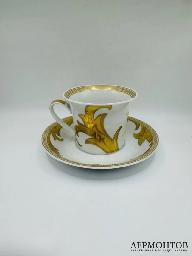 Чайная пара «Arabesque Gold». Фарфор, золото, Rosenthal и Versace, Германия
