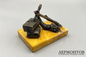 Скульптура Якорь и рог изобилия. Франция, 19 век. Бронза, мрамор.