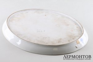 Декоративная тарелка. Фарфор, живопись. Германия,КРМ, 1840-е годы.