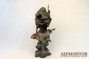 Скульптура. Флора. Бронза. Julien Causse. Франция.