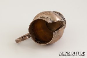 Молочник в стиле модерн. Российская Империя, г. Москва, мастер Н. Славянов, 1908-17 г