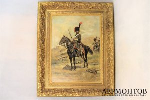 Картина. Гусар. Вальдемар Ирмингер Холст, масло. Дания