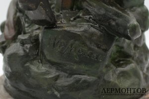 Скульптура Пожарный с девочкой. Франция, Париж, начало 20 в.