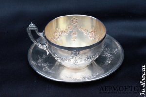 Кофейная пара. Серебро 950. Франция