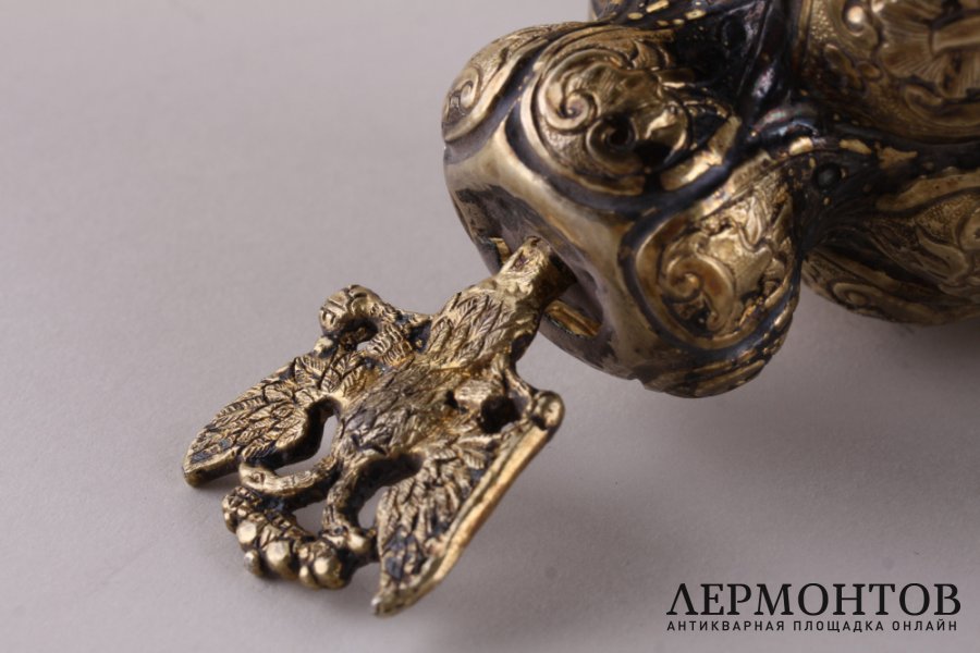 Кубок с двуглавым орлом. Серебро, золочение. Россия, Москва, 1751 год.
