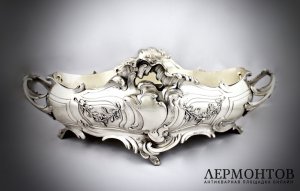 Ваза для фруктов из серебра 950 пробы. Франция, XIX век.