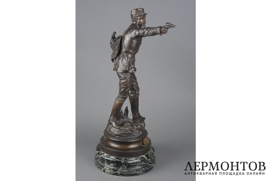 Скульптура Защита флага. Франция, автор модели C. Anfrie, конец 19 века. Бронза