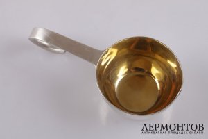Ковш. Серебро 84 пробы. Золочение. 1881 год. Российская империя