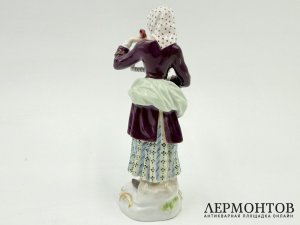 Статуэтка Парижские крикуны Музыкант. Meissen, 1 тр. 20 века. Фарфор, роспись.
