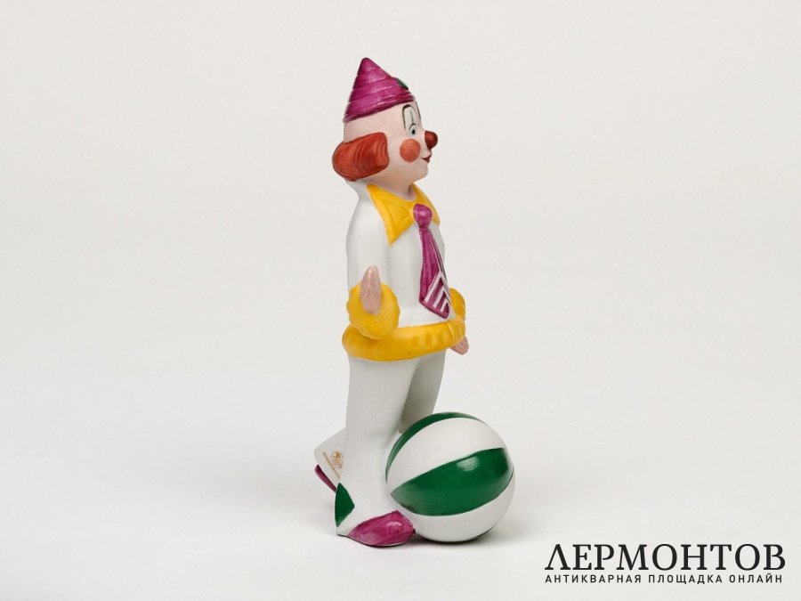 Статуэтка «Клоун с мячом». Фарфор, Hutschenreuther, Германия, 1985 год