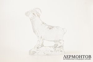 Статуэтка Баран. Франция, фирма Baccarat, коллекция Zodiaque, 2015 год. Хрусталь.
