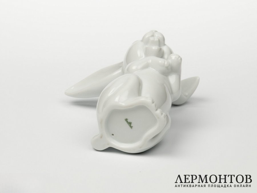 Статуэтка «Смеющийся заяц». Фарфор, Rosenthal, Германия, XX век