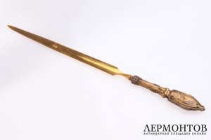 Нож для разрезания бумаги M. Bordes. Серебро 800. Франция