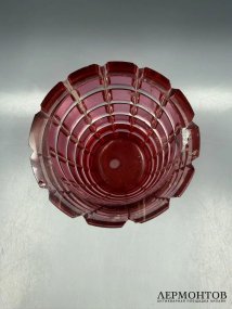 Стакан. Двухслойный рубиновый хрусталь, Россия, 19 век
