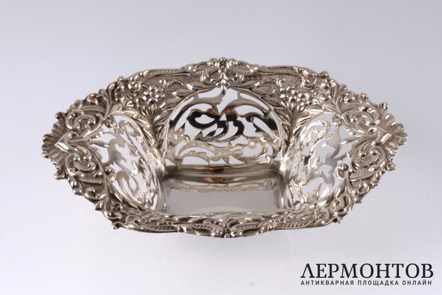 Конфетница M.Bro. Серебро 925. Англия