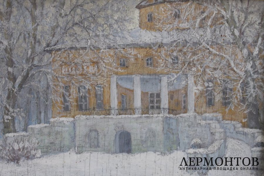 Картина Дворянская усадьба. Россия, худ. Б.М. Боголюбов, нач. 20 в.