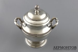 Сахарница в стиле ампир. Lappara. Серебро 950 пробы. Франция, 1900-е гг.