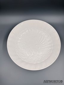 Круглое блюдо из «Лебединого сервиза», 30 см. Фарфор, Meissen, Германия