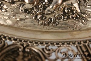 Ваза ажурная. Серебро 800 проба. Европа XX век.