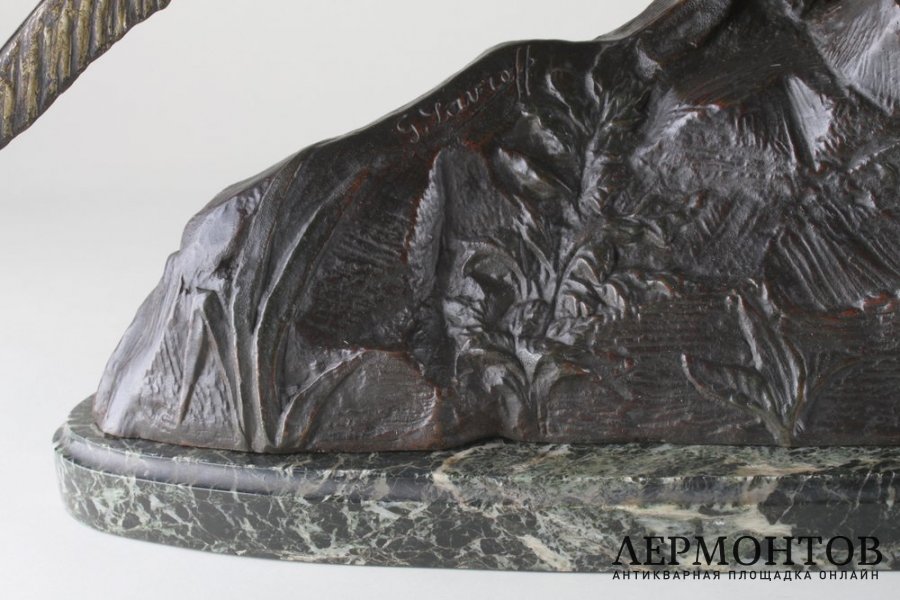 Скульптура Фазаны. Георгий Лавров, 1920-1930-е гг. Бронза.