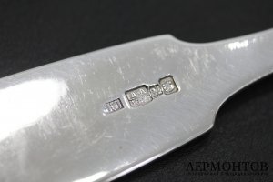Ложка столовая Левин. Серебро 84 пробы. Российская империя