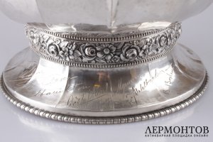 Ваза на ножке. Серебро 800 пробы. Швеция, первая половина XX века.