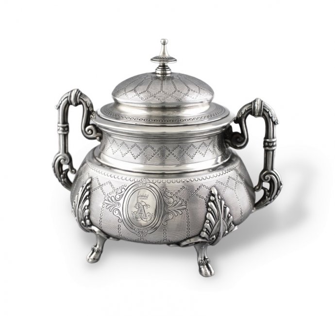 сахарница. СЕРЕБРО 950 ПРОБЫ. ФРАНЦИЯ, XIX-XX ВВ.