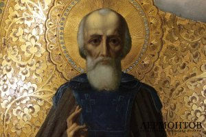 Икона. Сергий Радонежский и Николай Чудотворец. Конец XIX в, Россия.