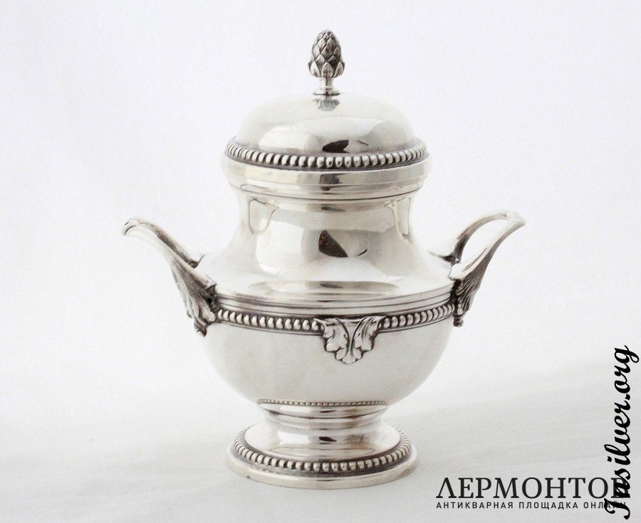 Сахарница. Серебро 950. Франция