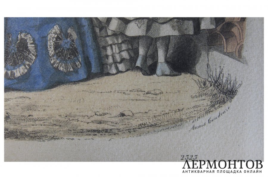 Гравюра. Иллюстрация к модному журналу Le Follet, 1860-е гг. - нач. XX в.