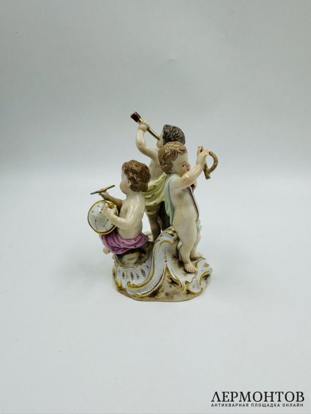 Скульптурная группа «Астрономия». Фарфор, роспись, Meissen, скульптор И. И. Кендлер, Германия, конец 19 века