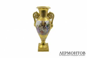 Крупная ваза с из. мифолог. сц.  Россия,1830-е гг. фарф. з. Батенина. Фарфор, роспись