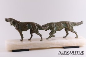 Скульптура Охотничьи собаки в стиле Ар Деко. Франция, 1920-30-е гг.